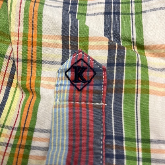 Kitestrings by Hartstrings boys plaid button-down, size 7 - Picture 2 of 4
